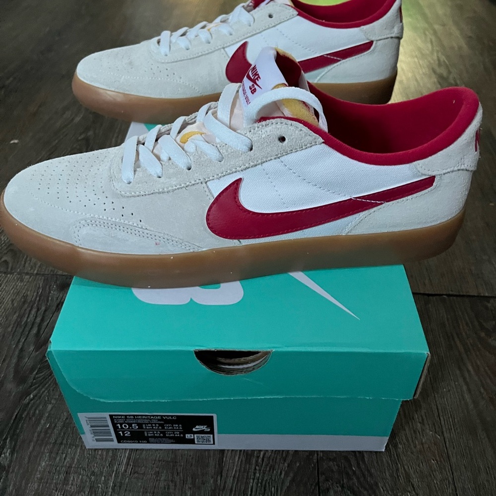 Nike SB Red and White Sneakers